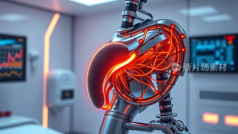 机械心脏与人体器官的结合