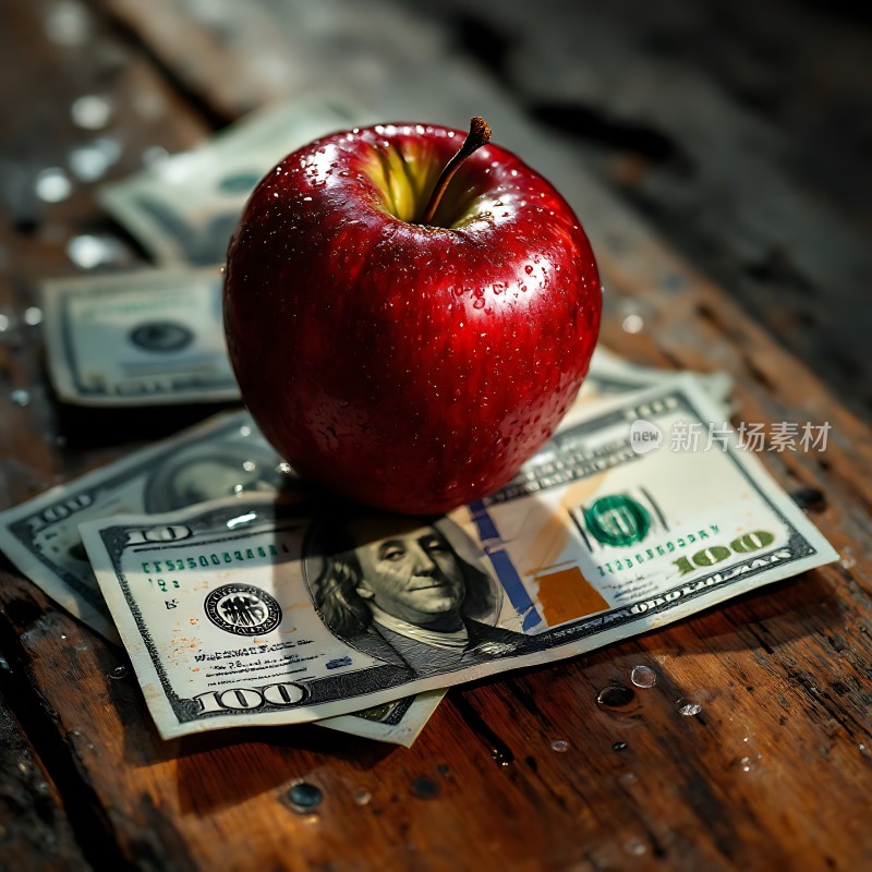 红苹果与美元