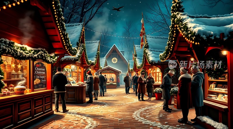 圣诞集市夜市