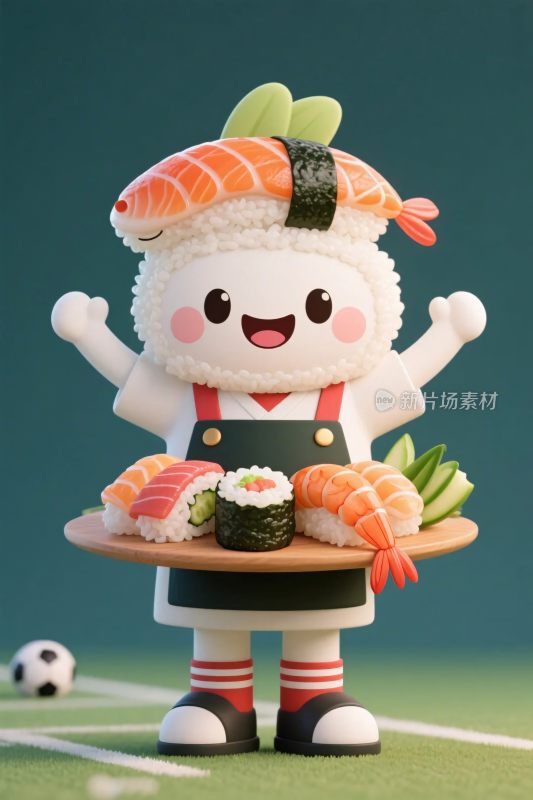 拟人化寿司卡通形象