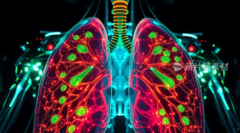 呼吸系统全息图