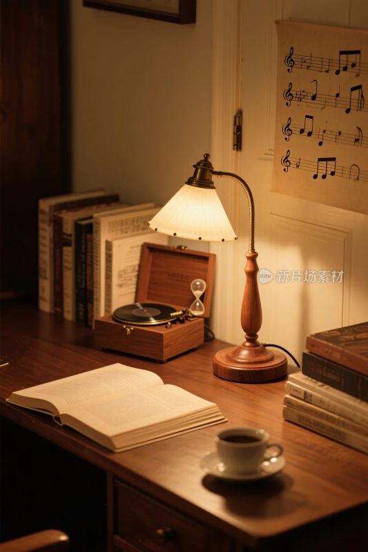 室内书桌温馨场景