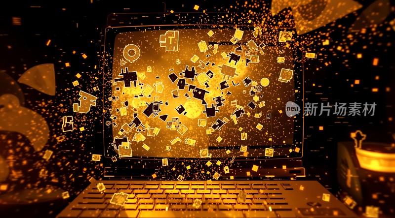 新片场素材科技感十足的未来世界