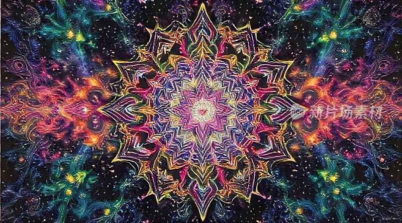 五彩斑斓曼陀罗