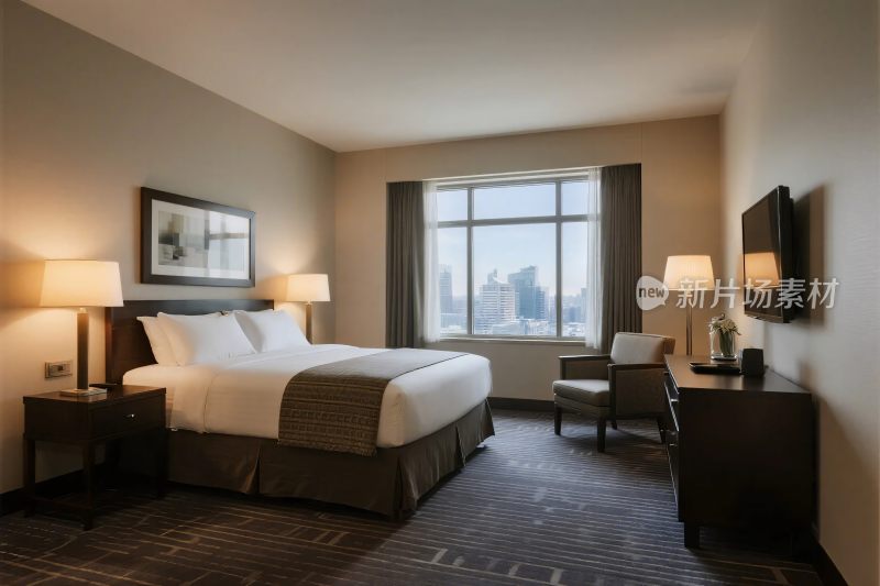 现代酒店客房布置