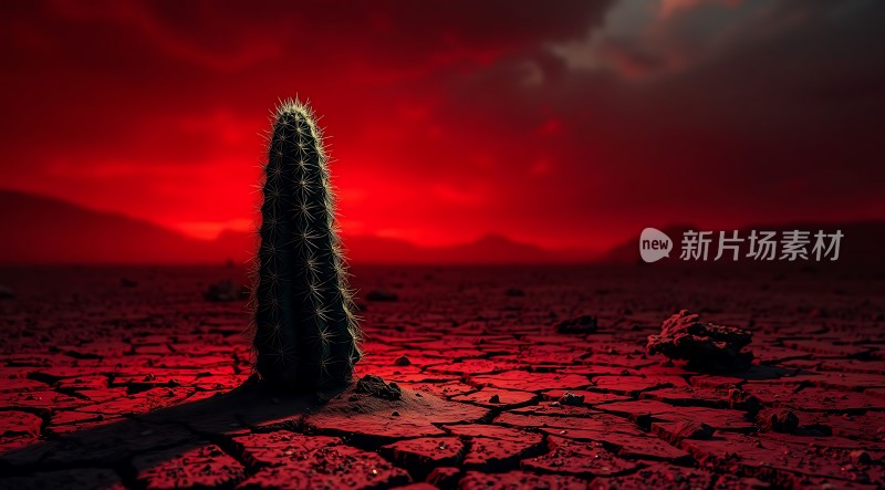 红色沙漠中的坚韧生命