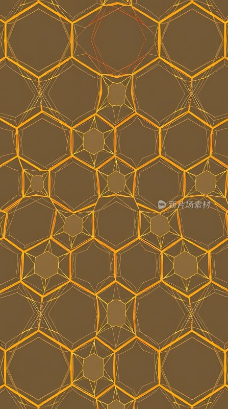 六边形几何图案