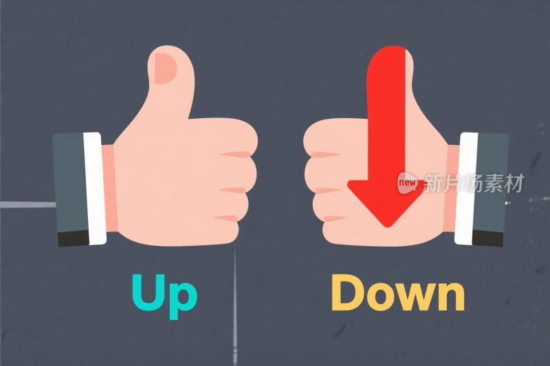 点赞反对手势图标