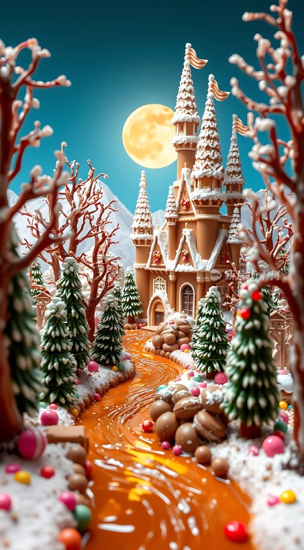 糖果王国城堡之夜