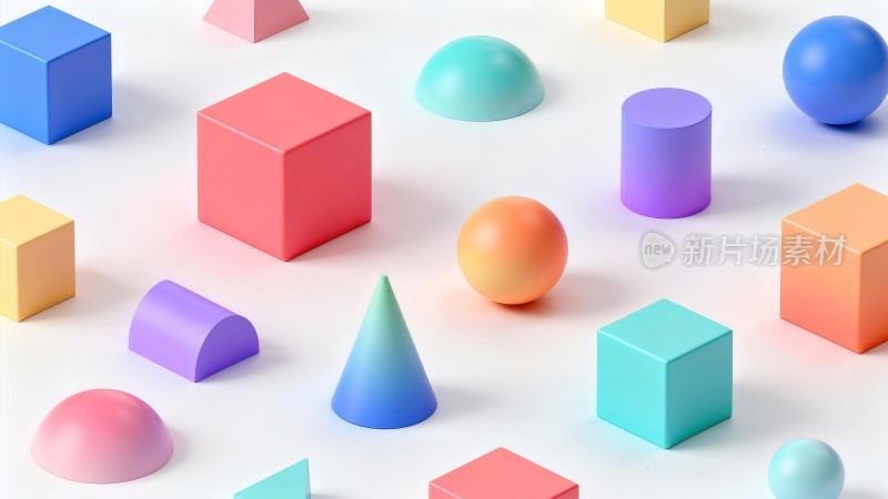 多彩几何立体