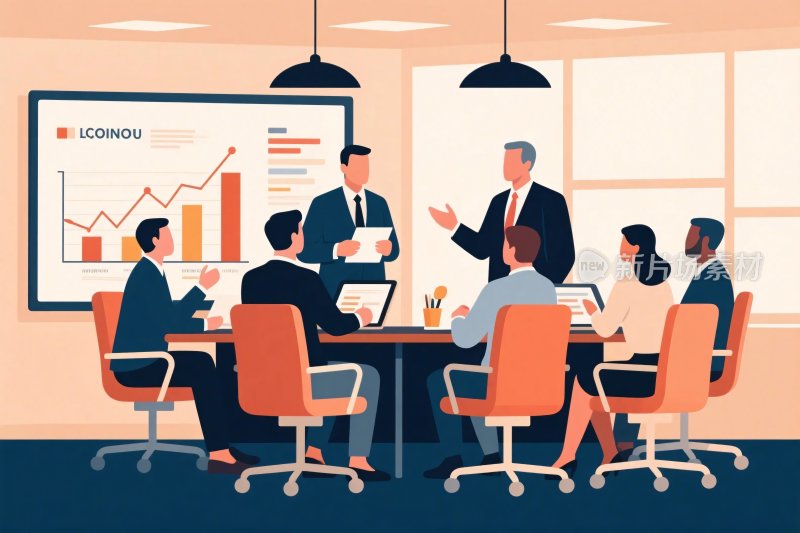 商务会议插画