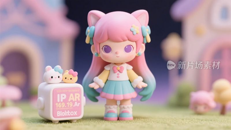 可爱卡通玩偶插画