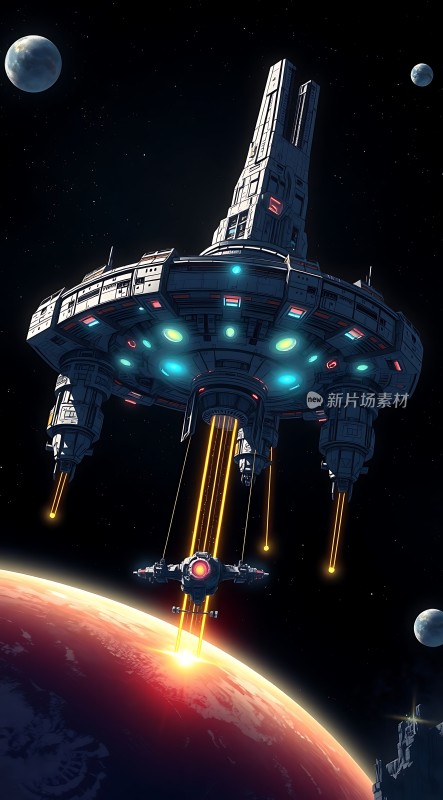 星际飞船探索未知宇宙