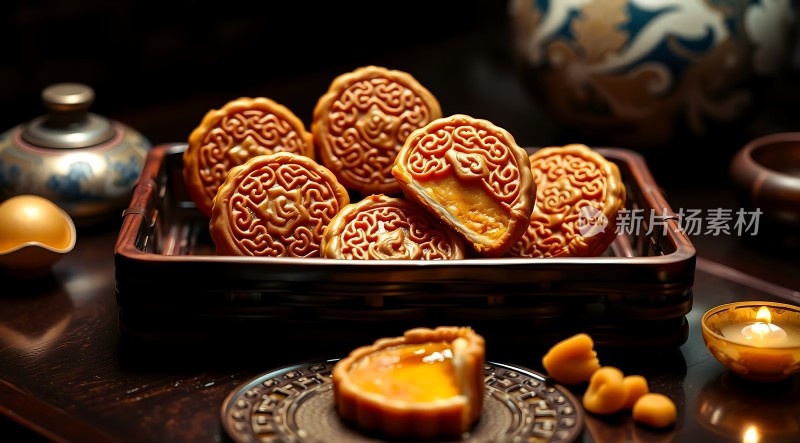 传统月饼经典美味节日分享佳品