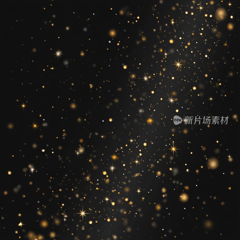 黑金闪烁星光背景图