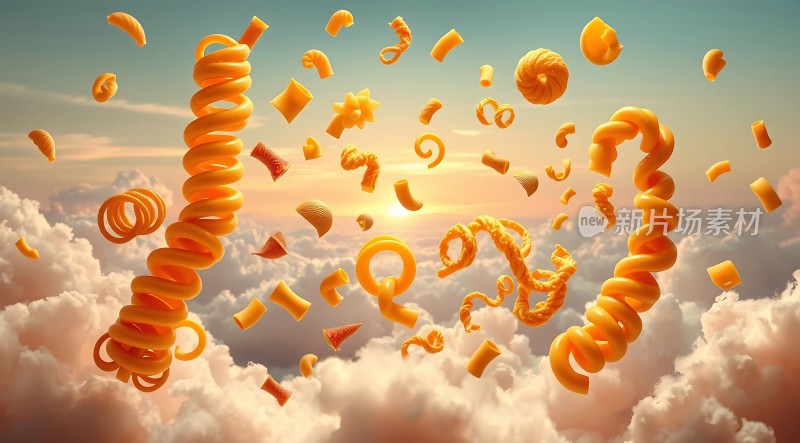 空中飞舞的意面