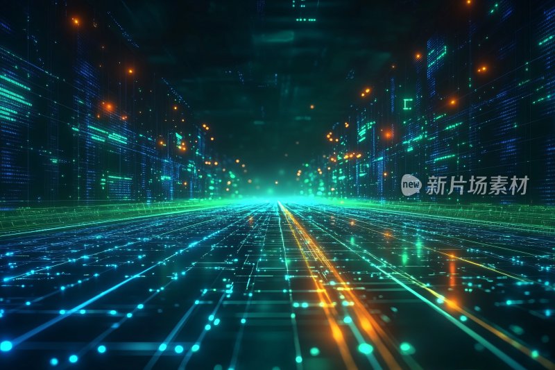 科技感的未来数字通道