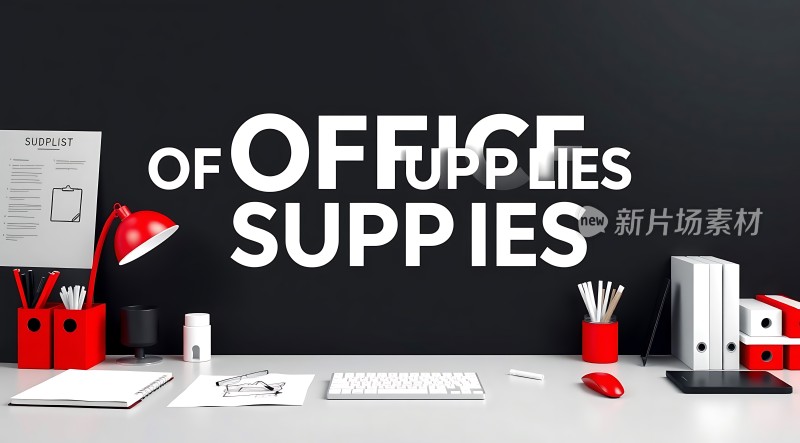 办公必备用品展示