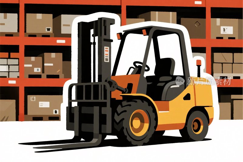 仓库叉车作业场景