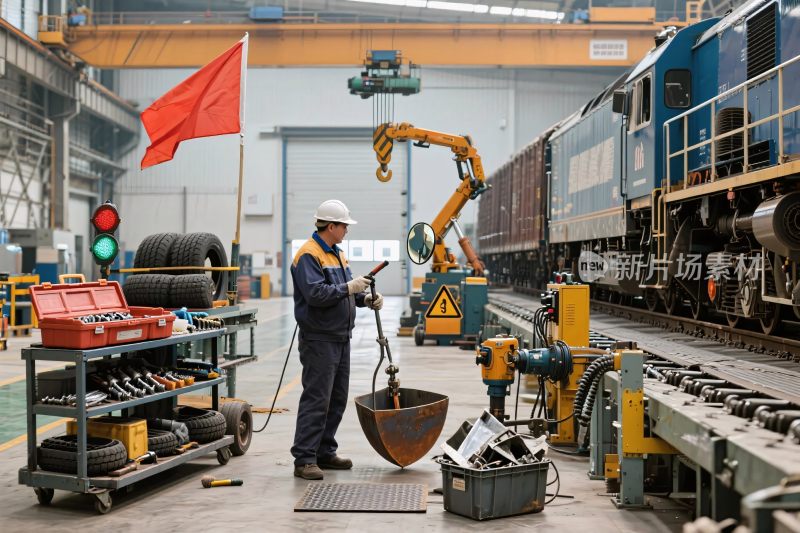 工人于车间内进行作业