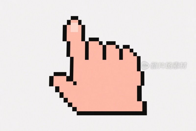 像素点击手势图标