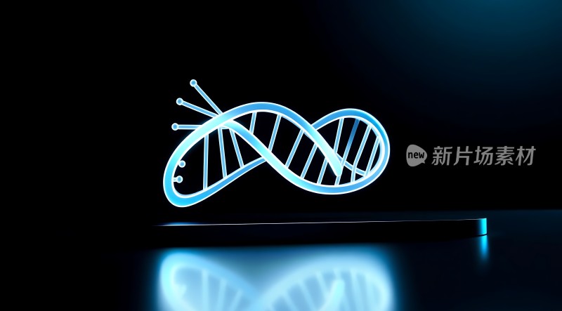 新片场素材 DNA科技未来
