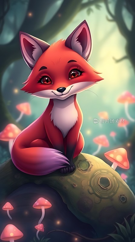 森林精灵小狐狸