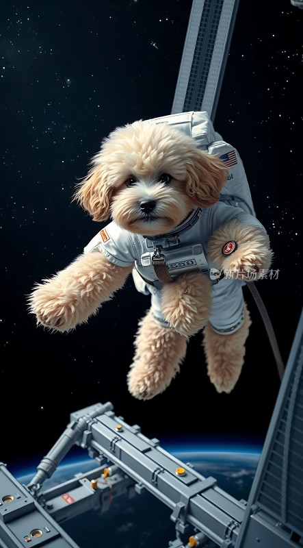 太空遨游的小狗