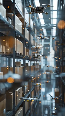 无人机仓库高效搬运货物 无人机仓库高效搬运货物