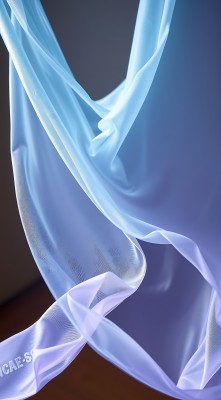 蓝色轻纱飘动展现优雅与灵动之美 蓝色轻纱飘动展现优雅与灵动之美