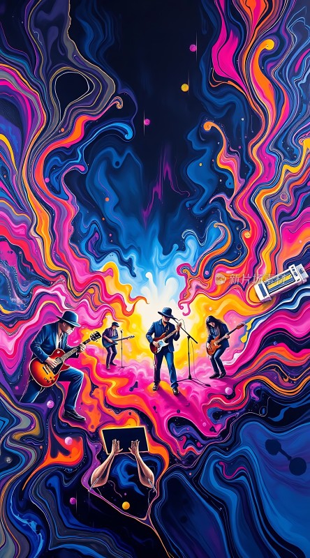 音乐风暴色彩与旋律的碰撞