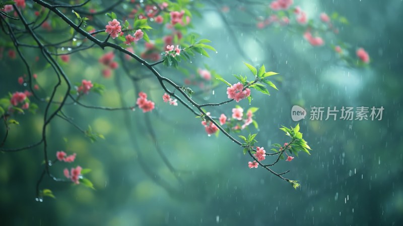 夏天桃花谷雨