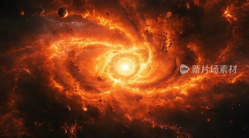 宇宙漩涡星云风暴