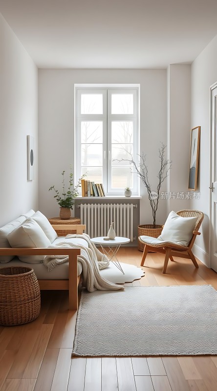 简约北欧风格客厅温馨舒适生活空间