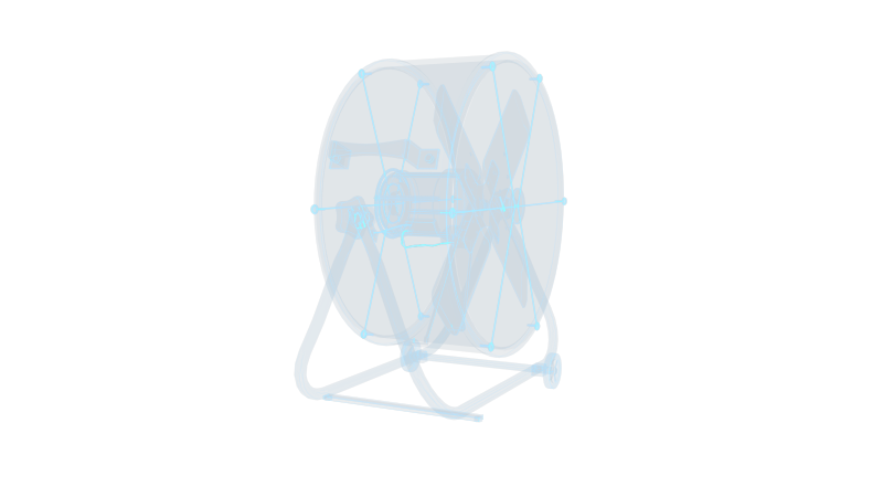 工业吹风机 鼓风机工厂金属大电风扇降温