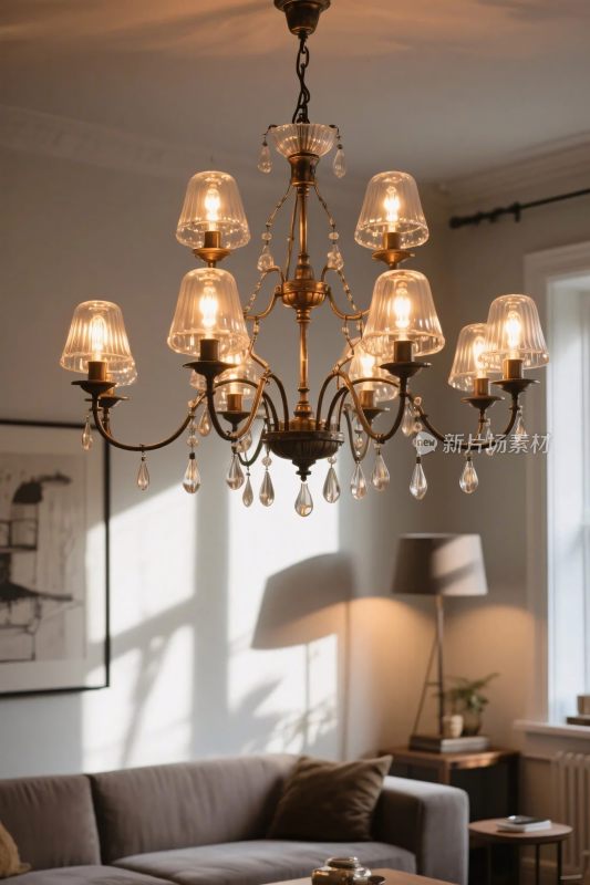 室内复古水晶吊灯