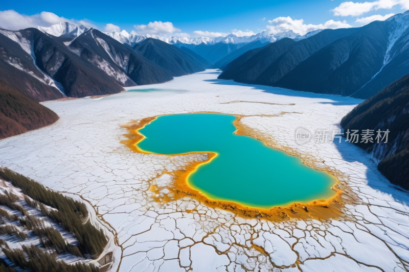 盐湖景观风景风光图片