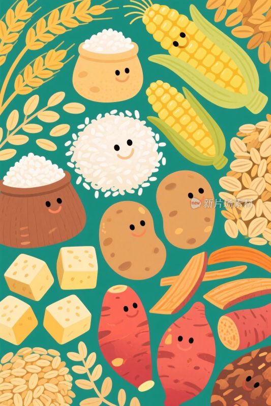 可爱的食物插画集合