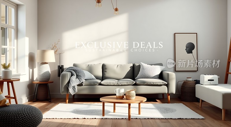 现代简约客厅舒适生活空间