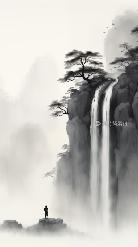 水墨山水画