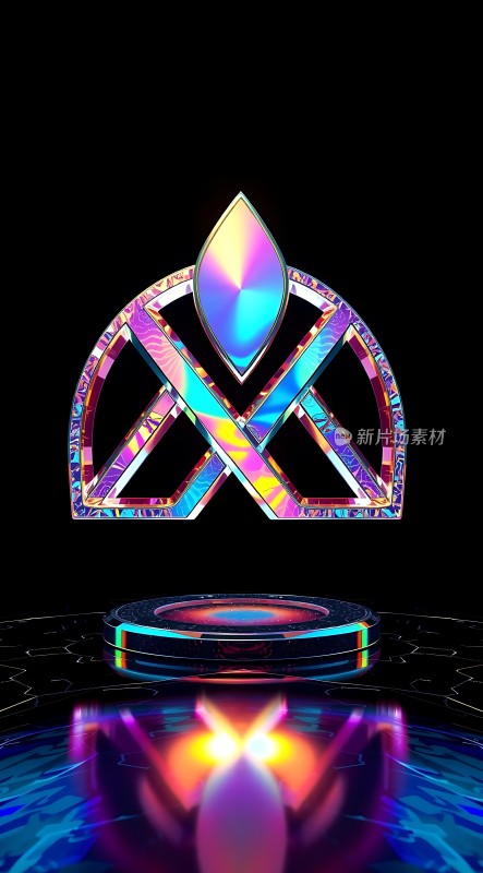 多彩光效标志设计