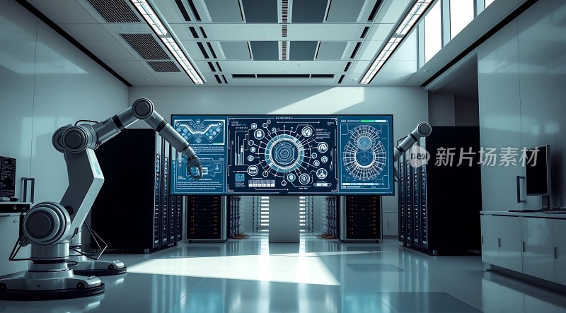 科技实验室智能机器人与大数据中心