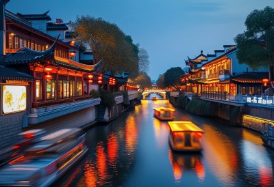 南京夫子庙夜景 南京夫子庙夜景