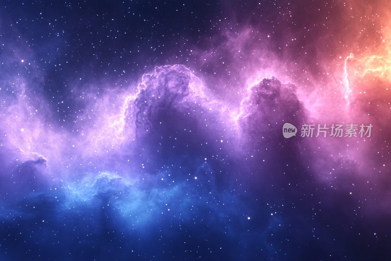 梦幻绚丽的宇宙星云景象