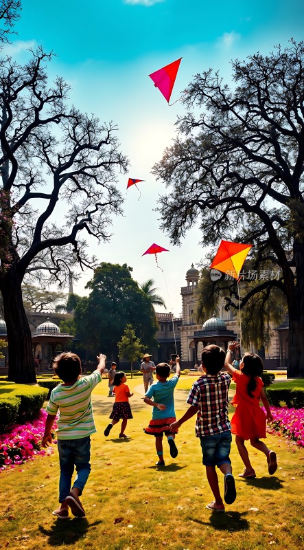 放风筝的快乐时光