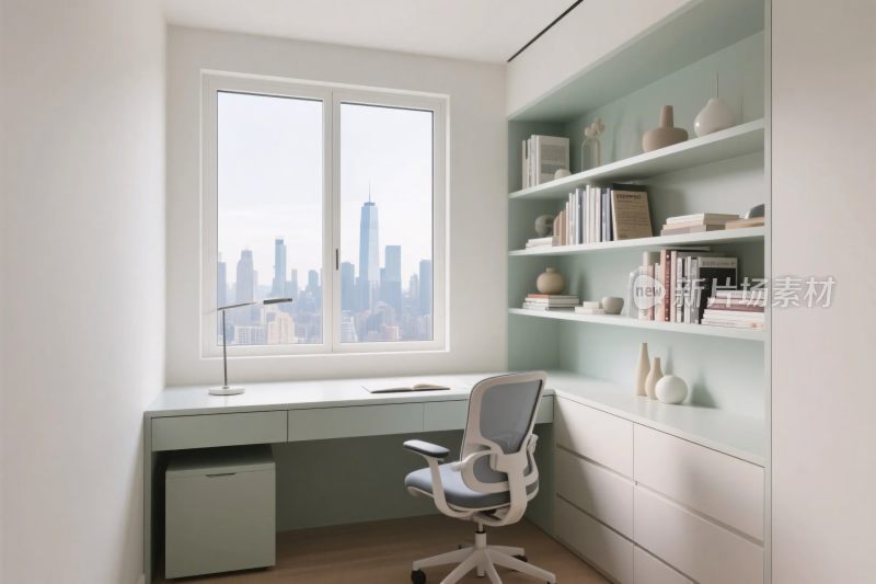 现代简约办公书房