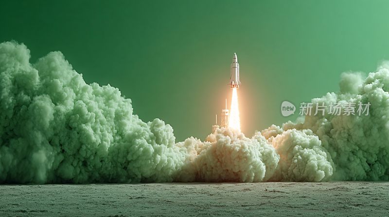 火箭发射升空场景