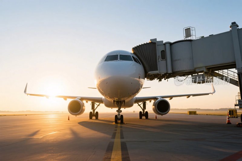机场飞机登机场景
