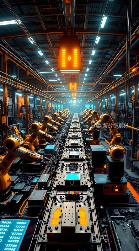 未来工厂智能机器人生产线