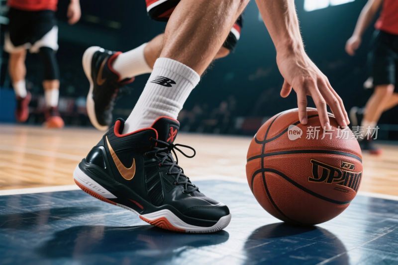 篮球运动近景